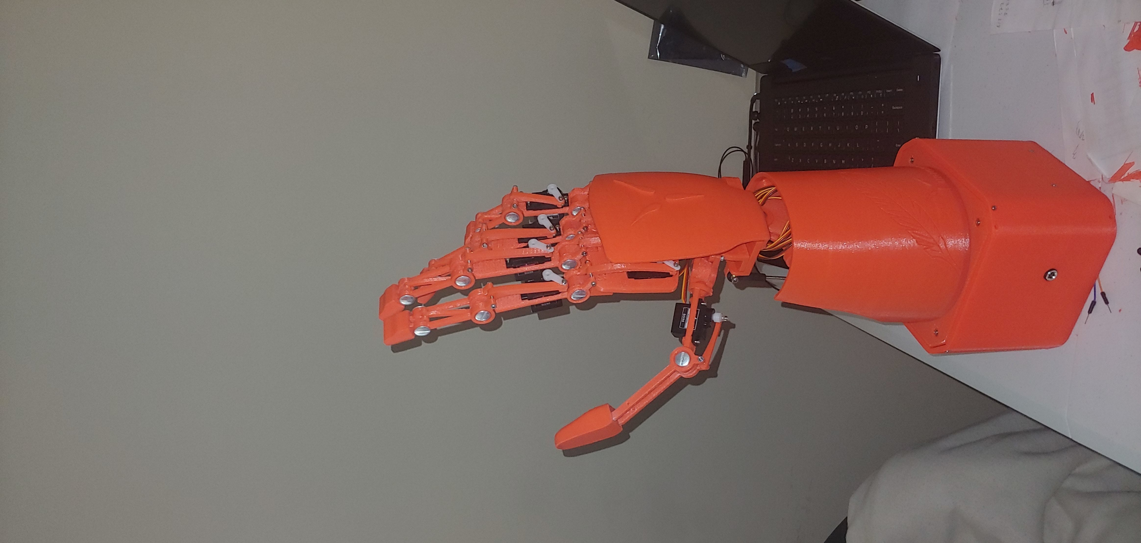 MECH-A2 ROBOTIC - BIONIC HAND AND LOWER ARM 3D print model_6