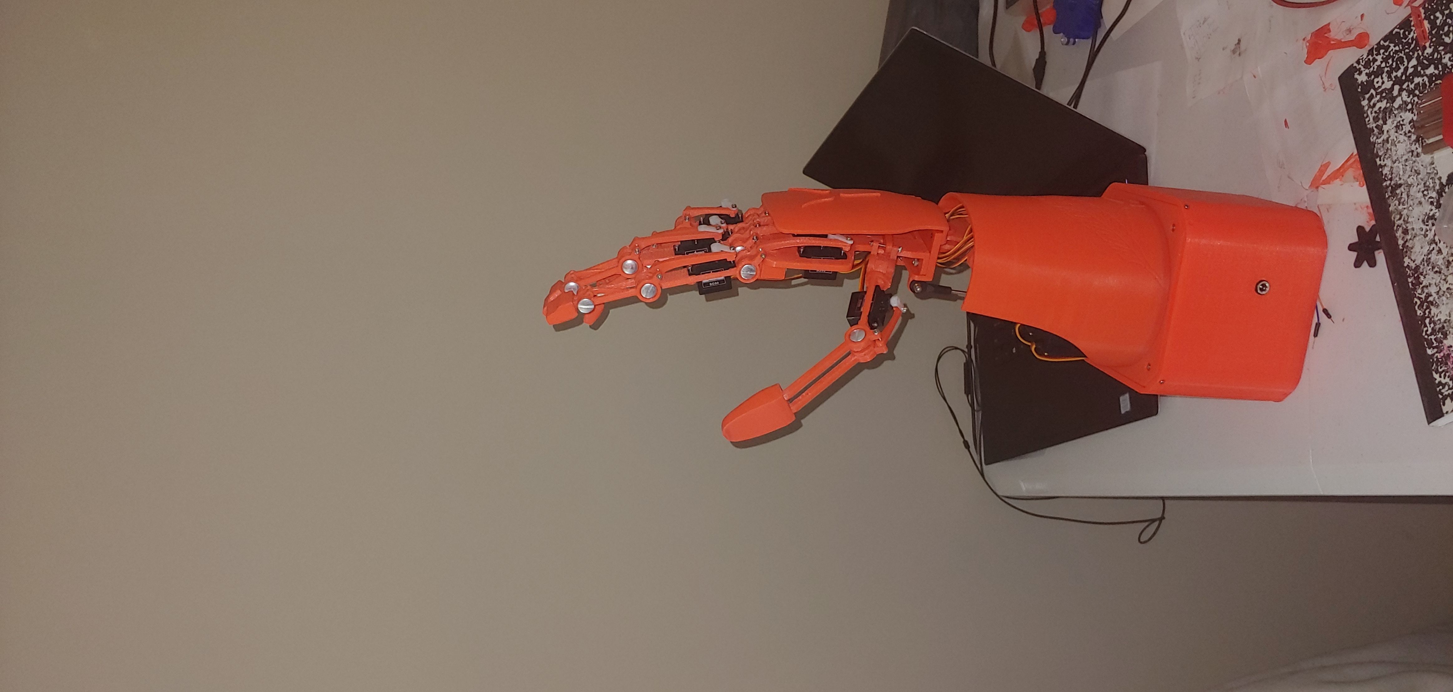 MECH-A2 ROBOTIC - BIONIC HAND AND LOWER ARM 3D print model_3
