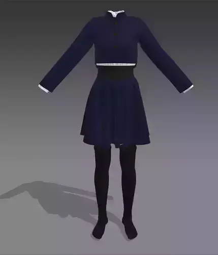 Female Uniform Jujutsu Kaisen 3D model
