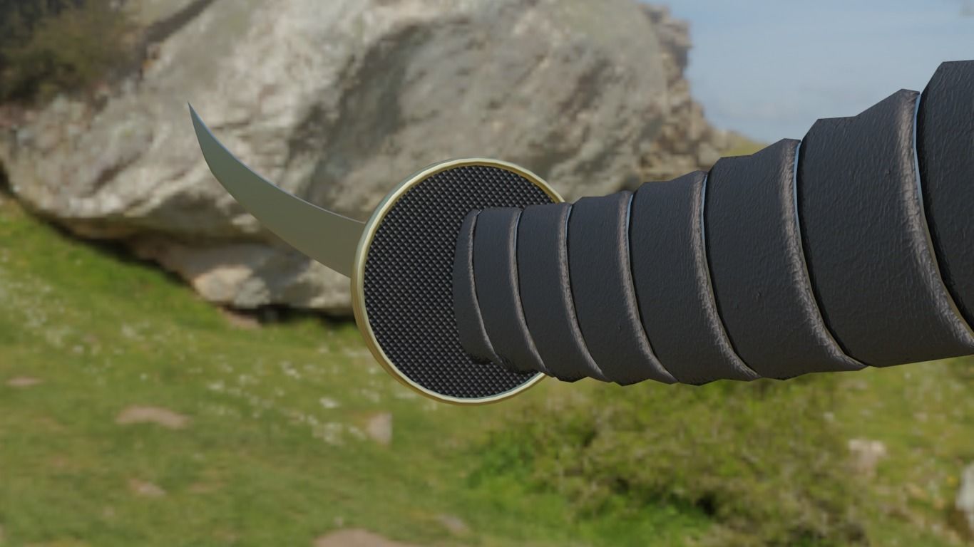 Katana low-poly Ninja  Low-poly 3D model_18