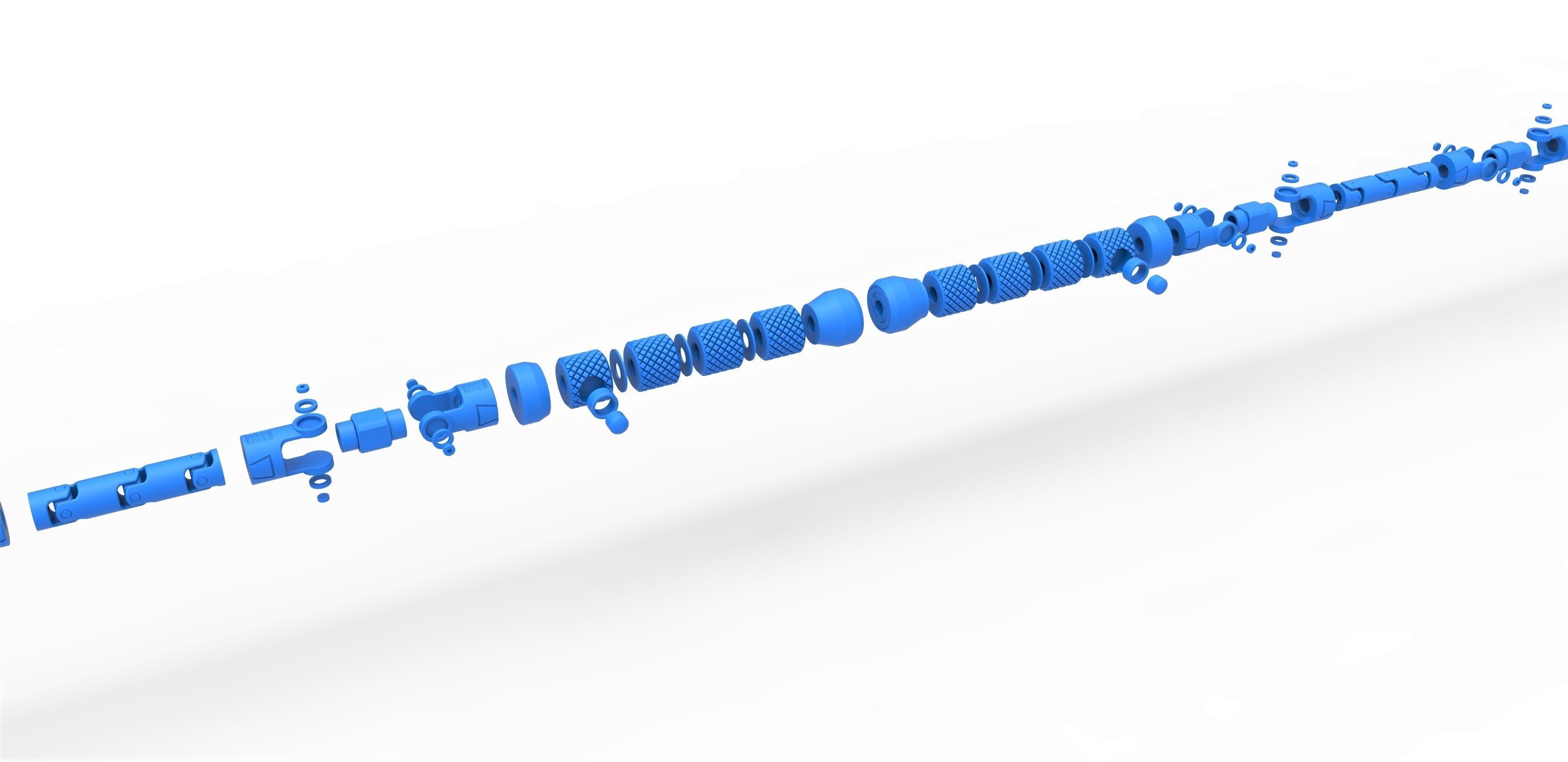 Fight stick of Yelena Belova from movie Black Widow 2021 3D print model_19