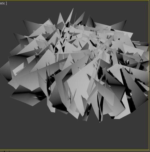 tall grass foliage shrub bush Low-poly 3D model_8