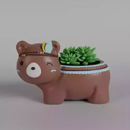 Adorable Bear Succulent Planter 