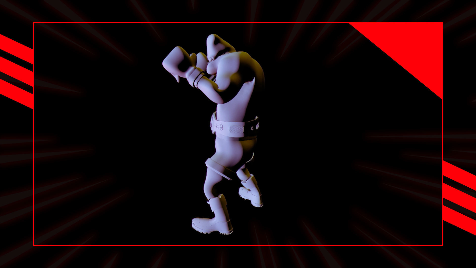 Basic Mesh 3d Model and Render Scene Free low-poly 3D model_7