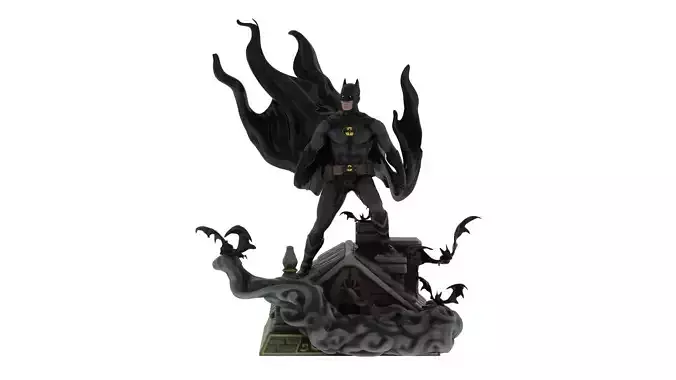 Batman - 3D Printable 3D model Batman - 3D Printable 3D model