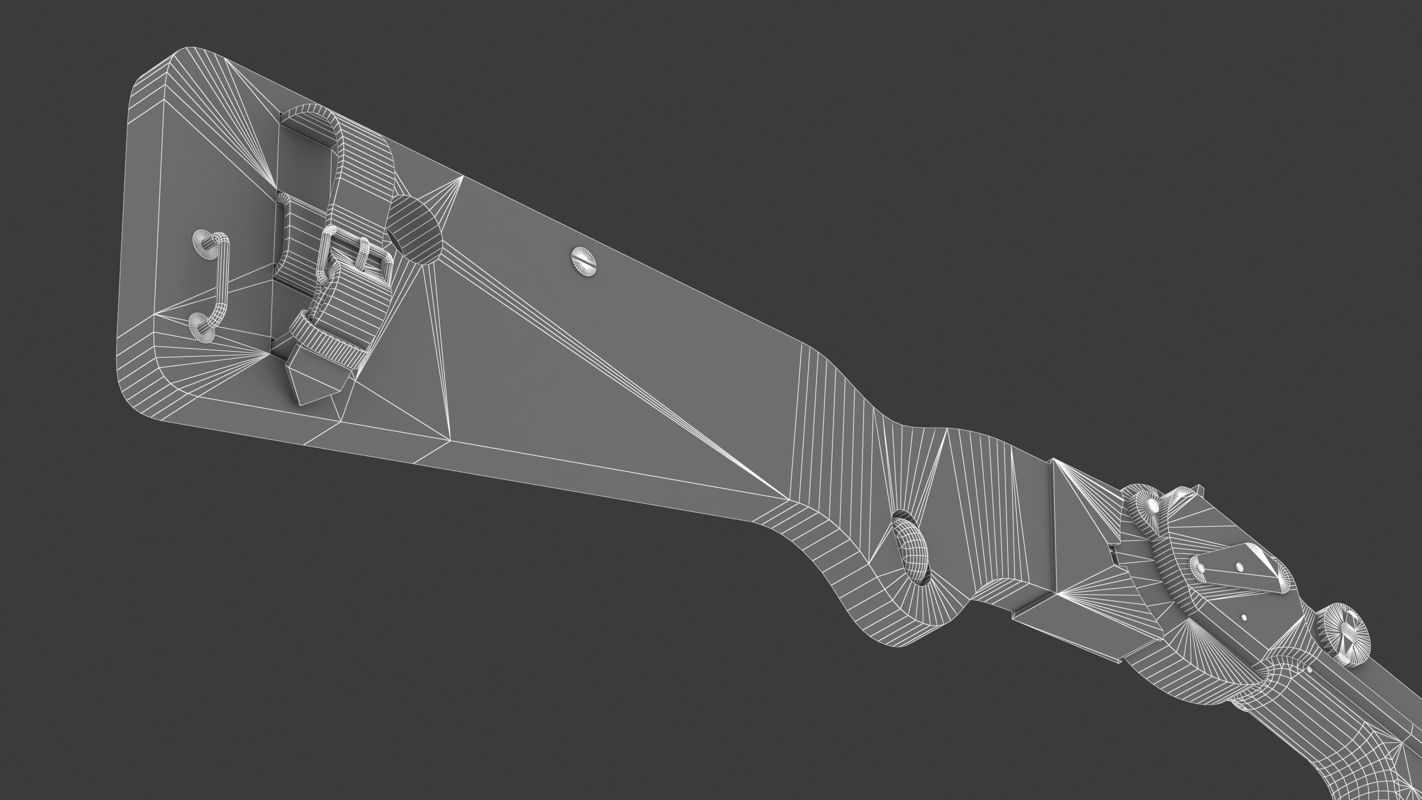 Borchardt C-93 Low Poly Low-poly 3D model_26
