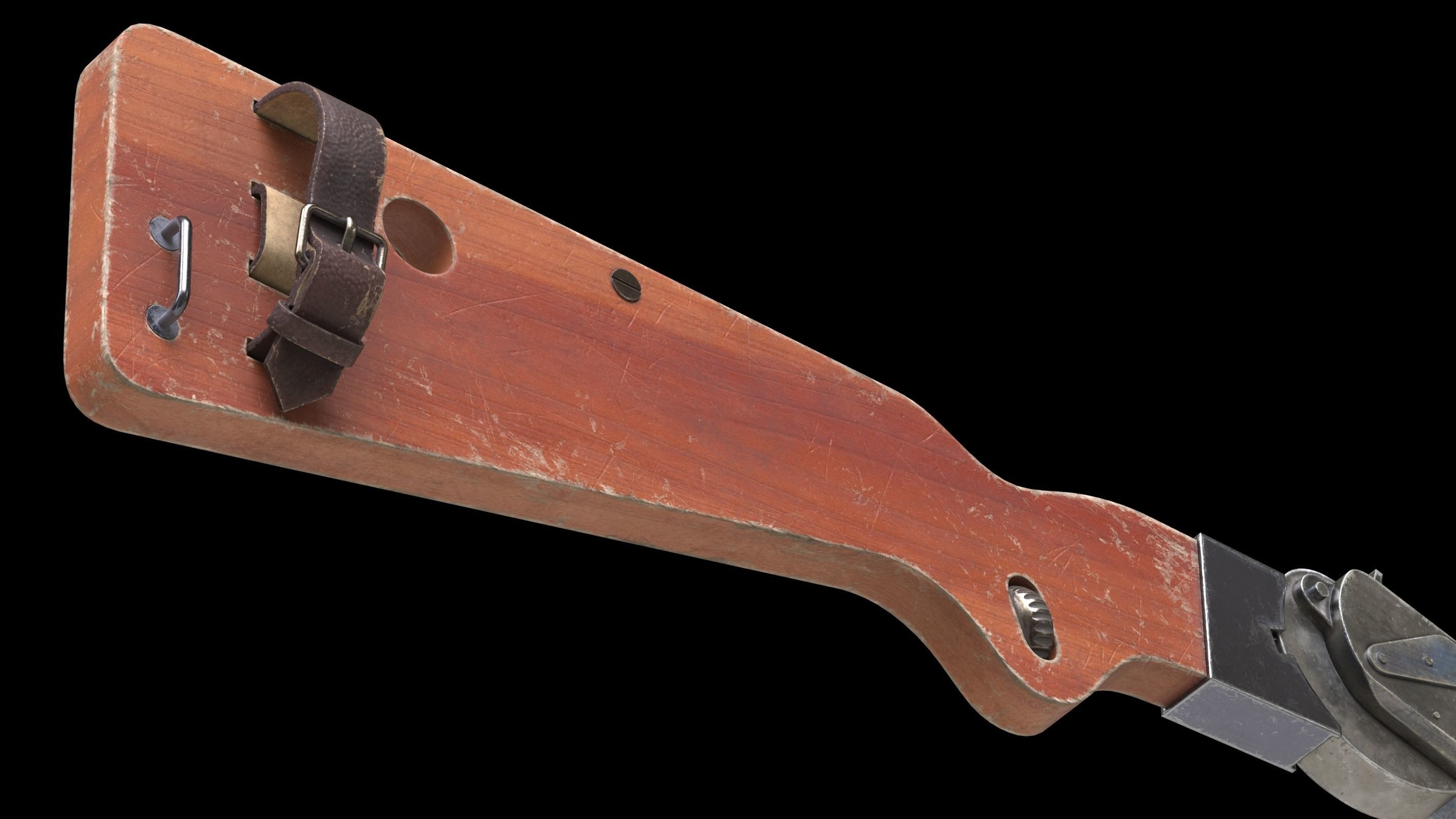 Borchardt C-93 Low Poly Low-poly 3D model_11