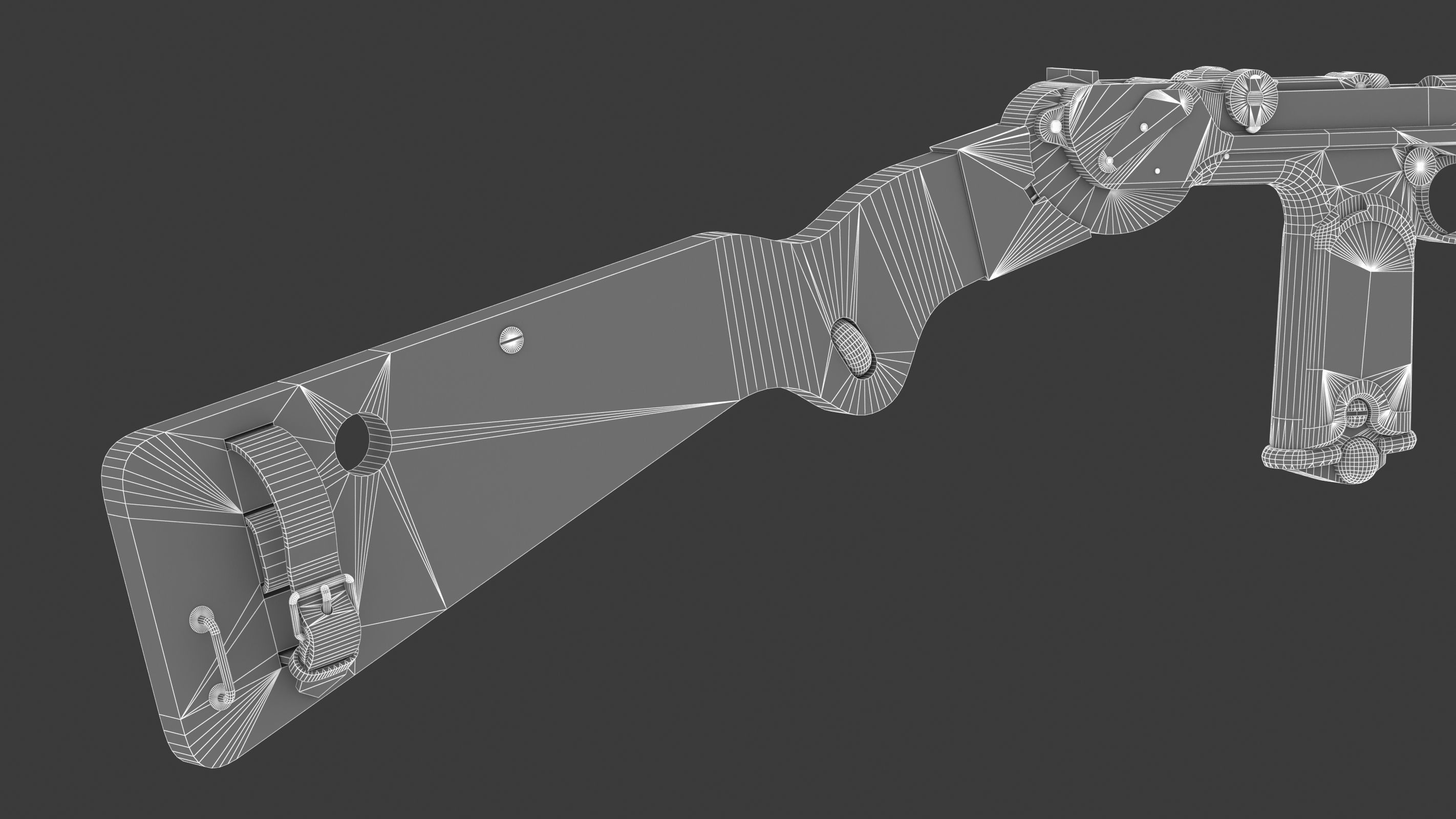 Borchardt C-93 Low Poly Low-poly 3D model_20