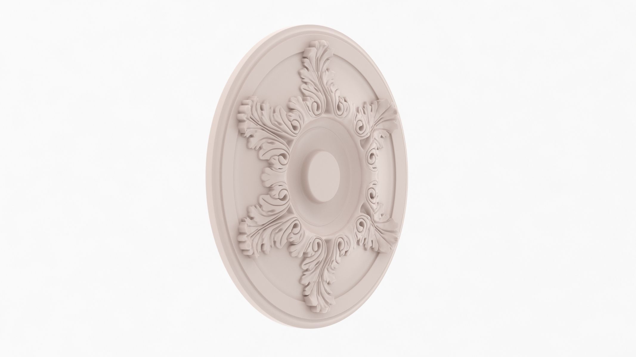 Classic Ceiling Medallion 42 3D model_1