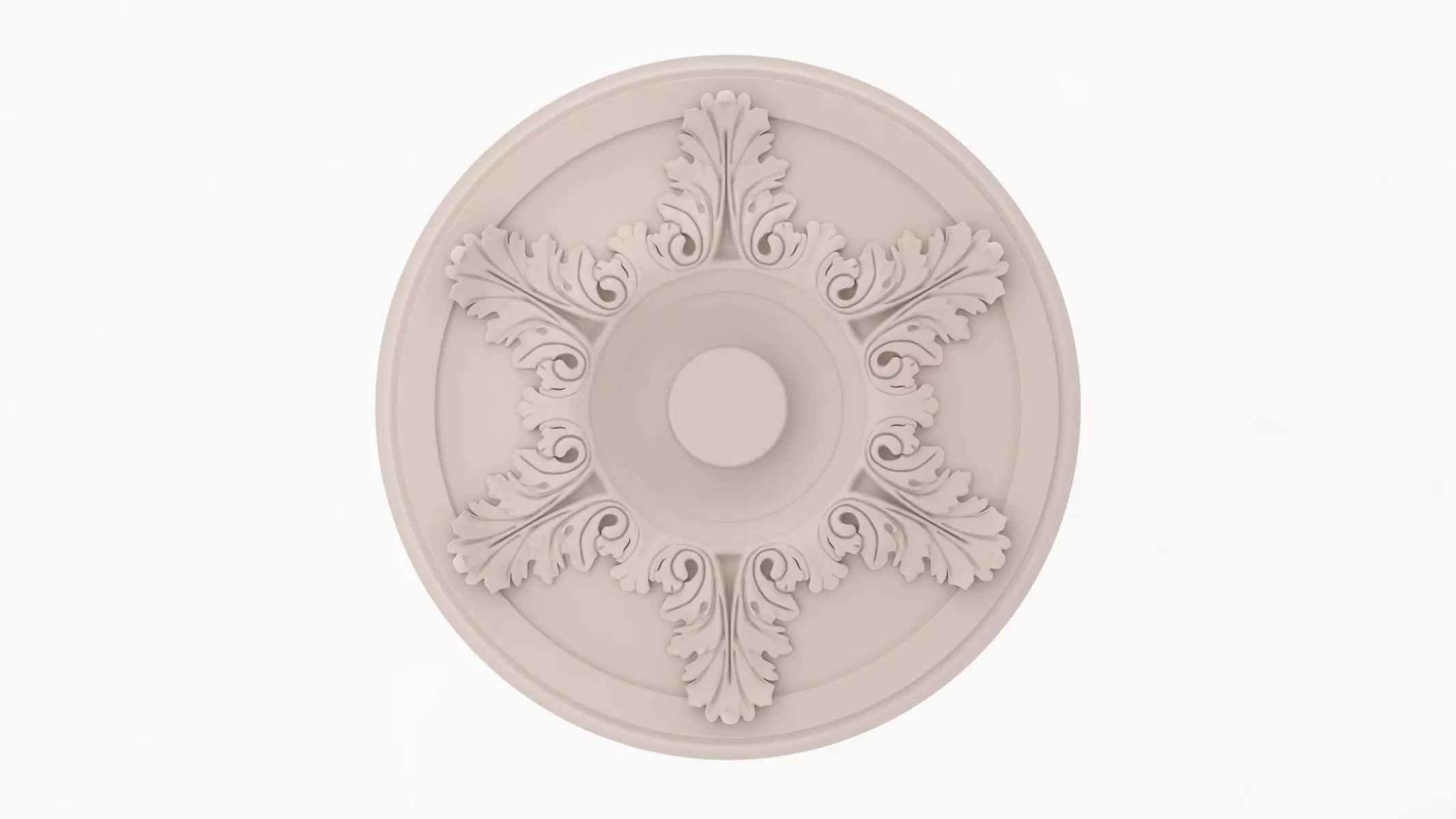 Classic Ceiling Medallion 42 3D model_0