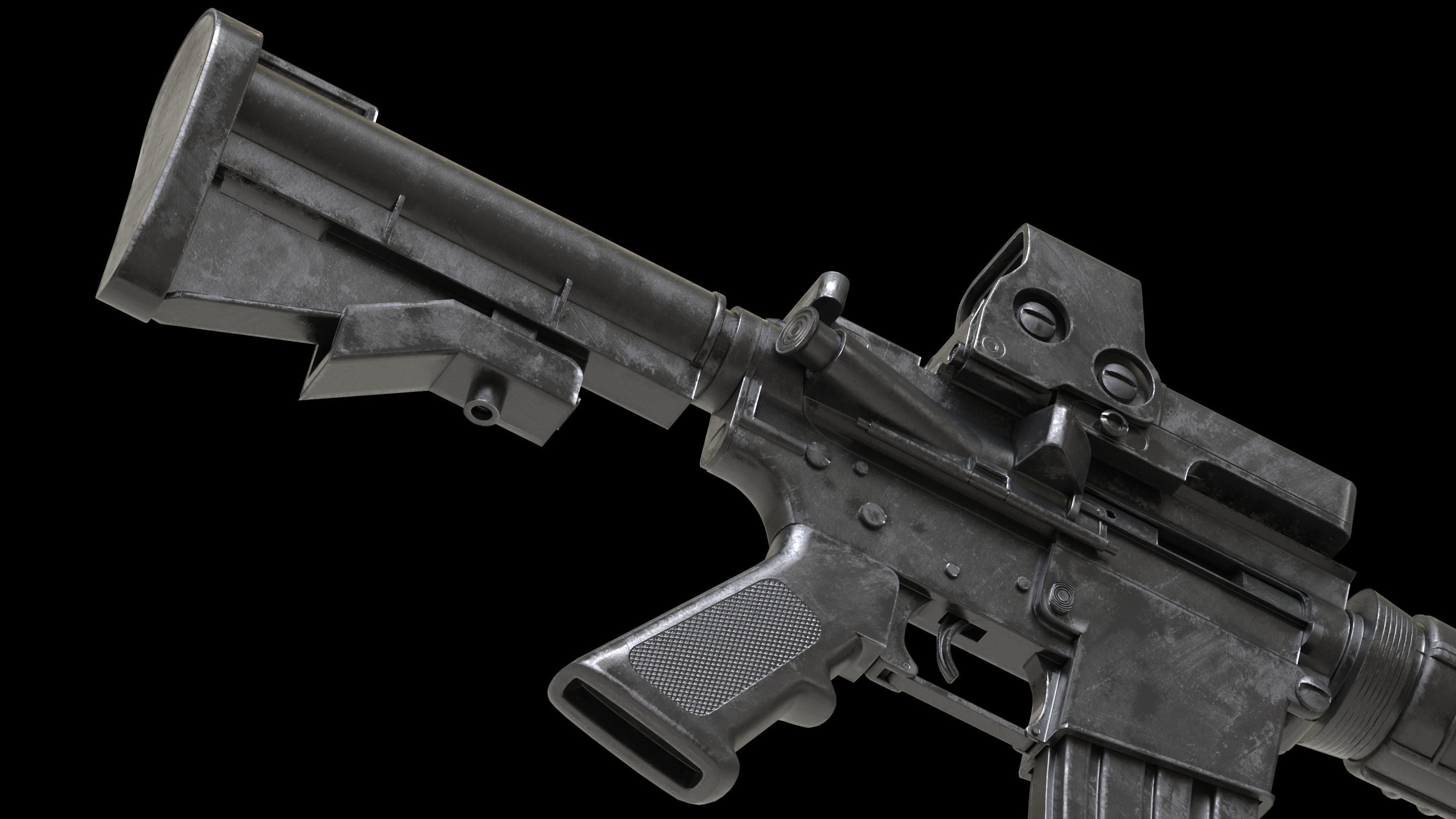 Colt Canada C8A1 Low-poly 3D model_11