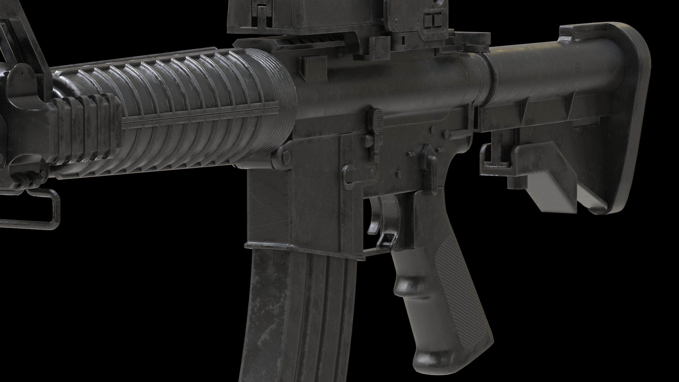 Colt Canada C8A1 Low-poly 3D model_8