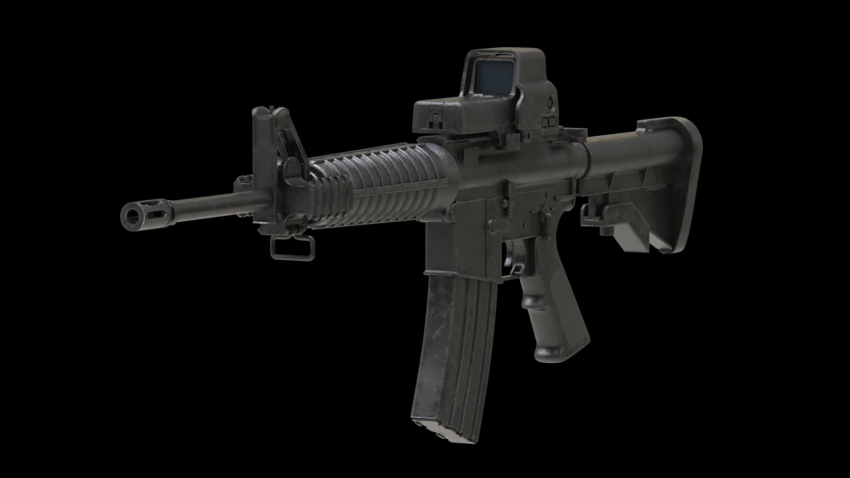 Colt Canada C8A1 Low-poly 3D model_3