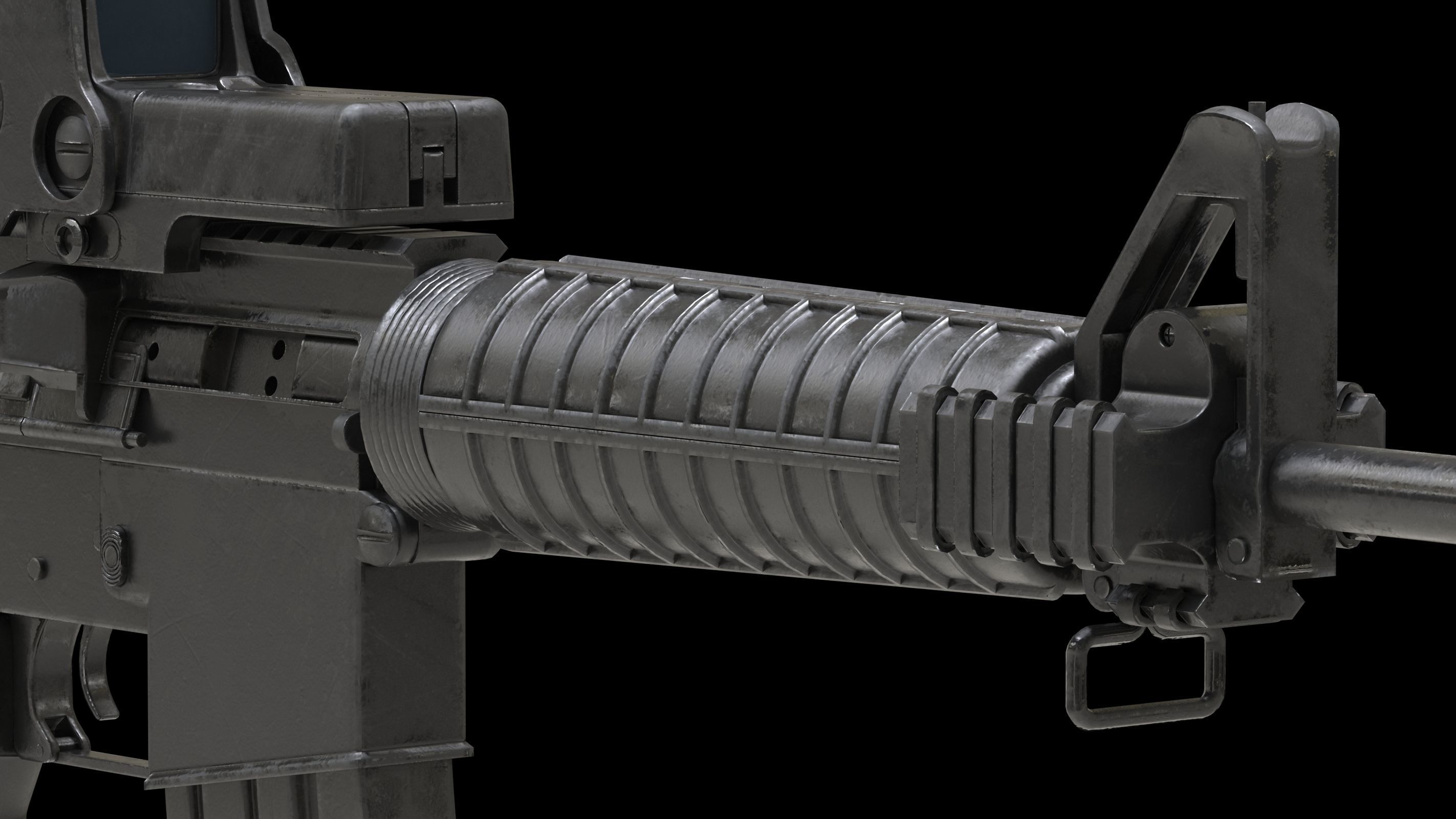 Colt Canada C8A1 Low-poly 3D model_9