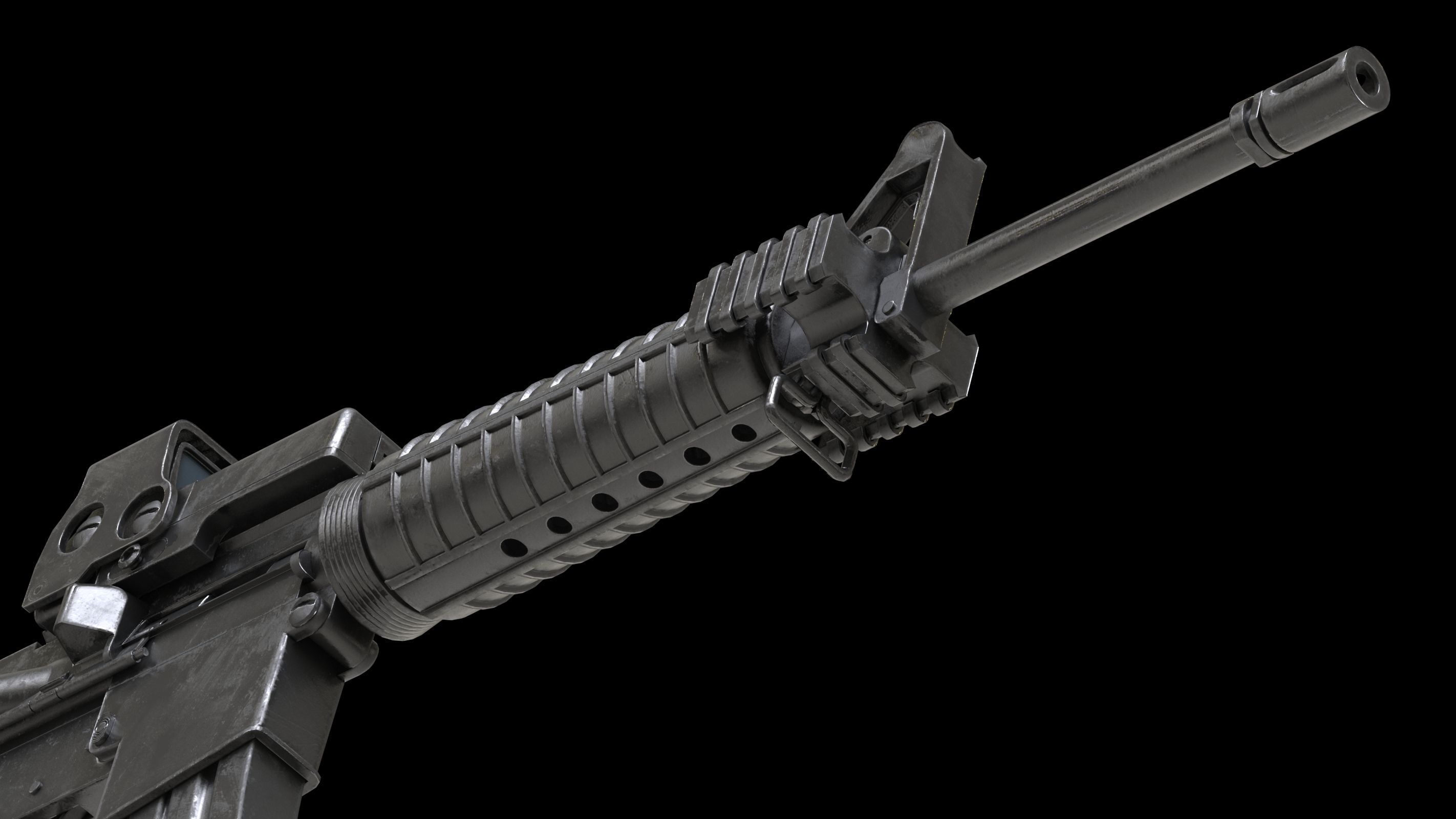 Colt Canada C8A1 Low-poly 3D model_12