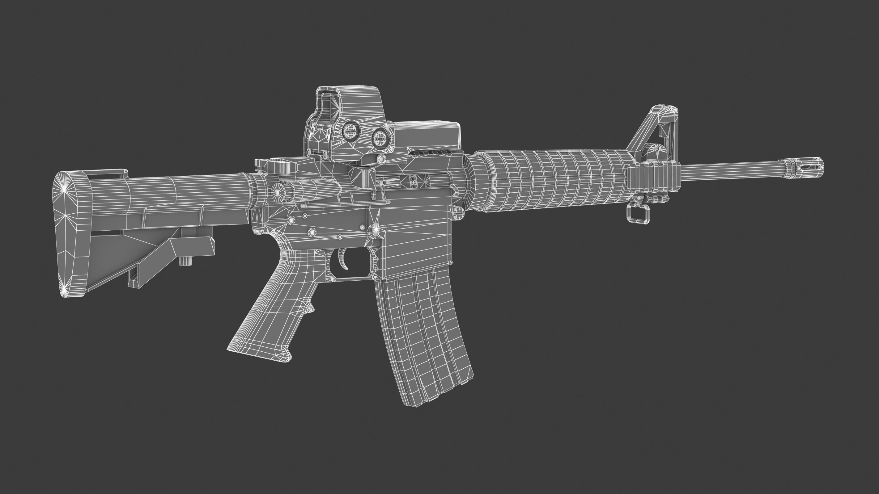 Colt Canada C8A1 Low-poly 3D model_15