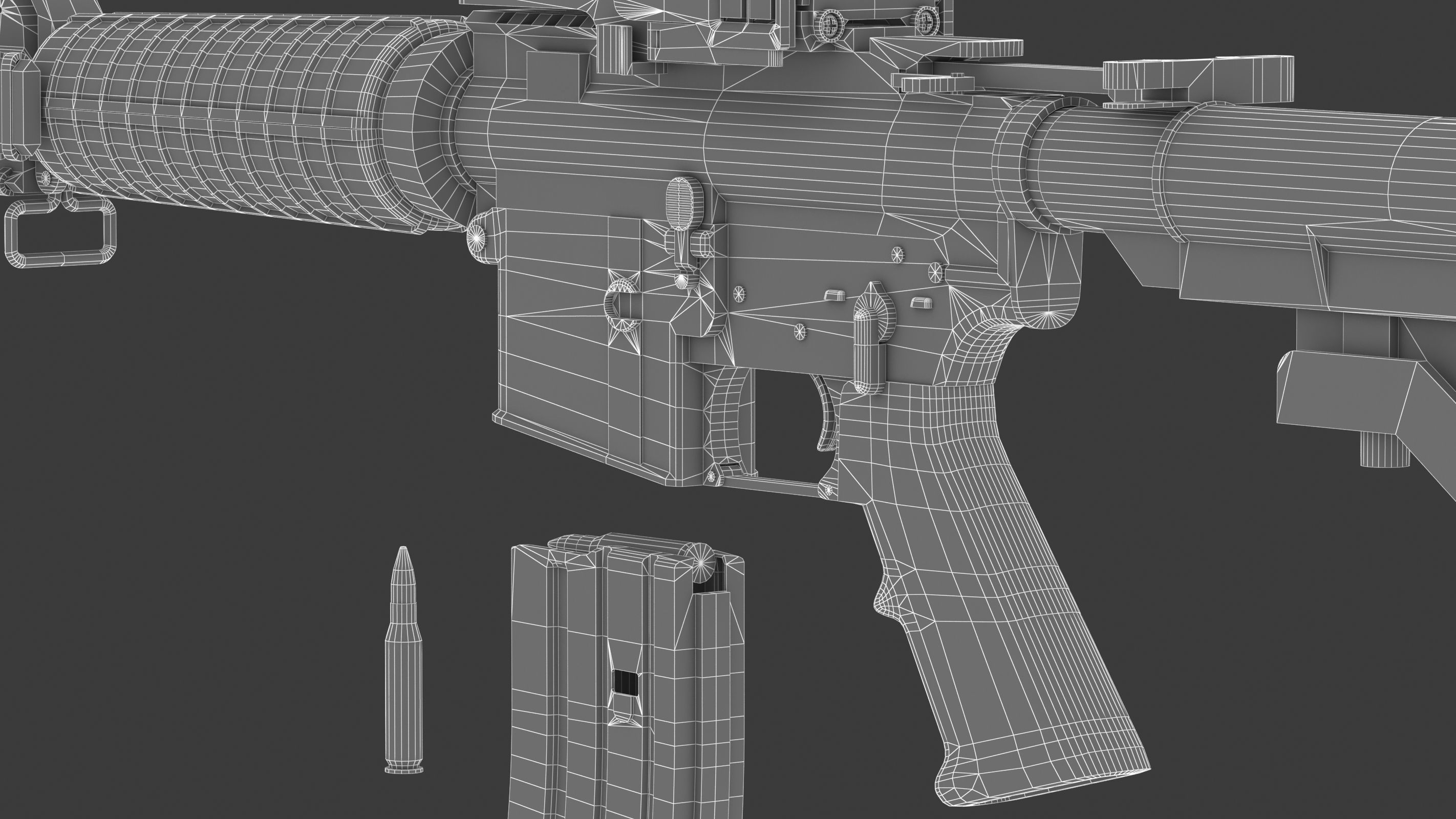 Colt Canada C8A1 Low-poly 3D model_29