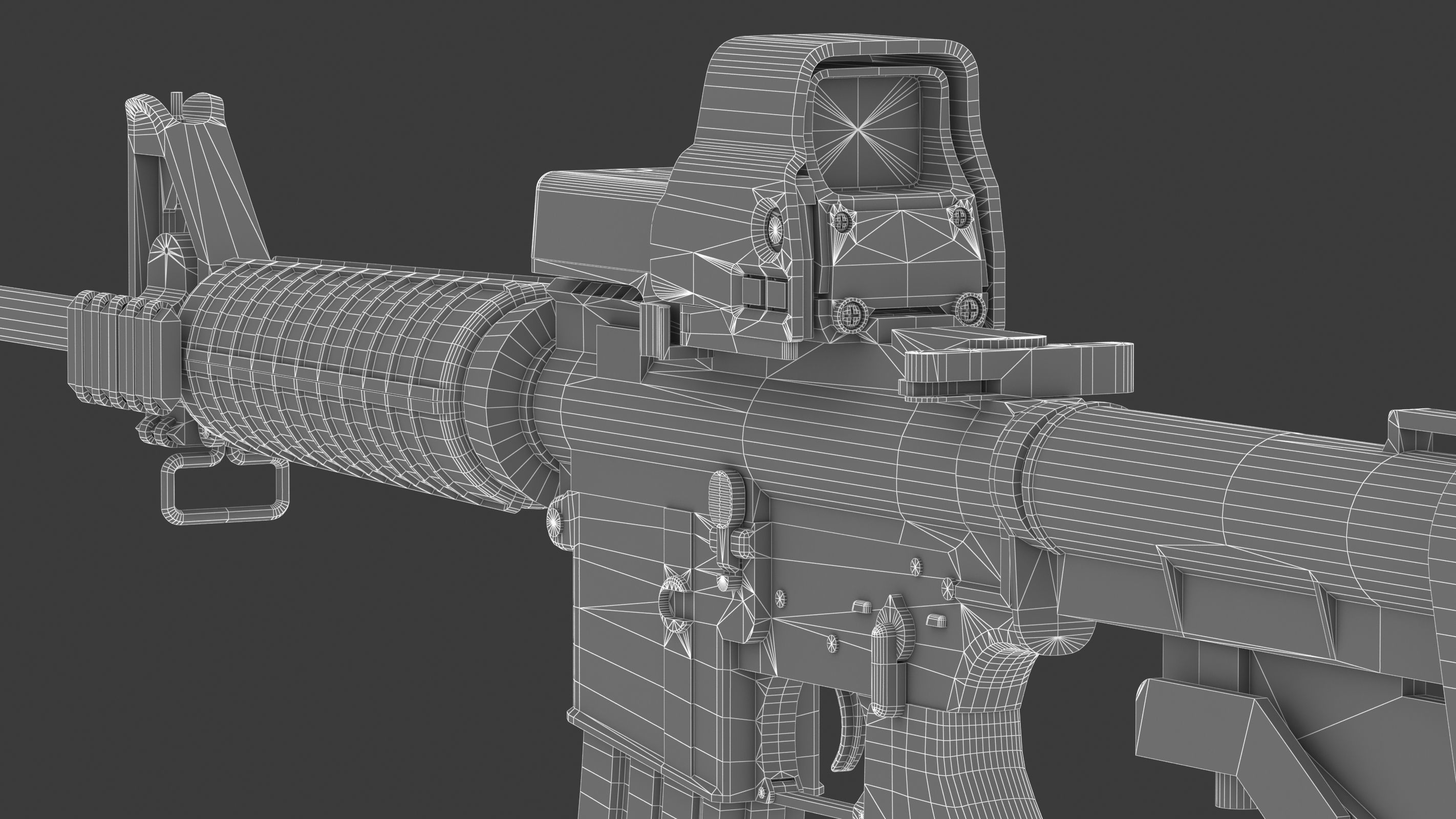 Colt Canada C8A1 Low-poly 3D model_21