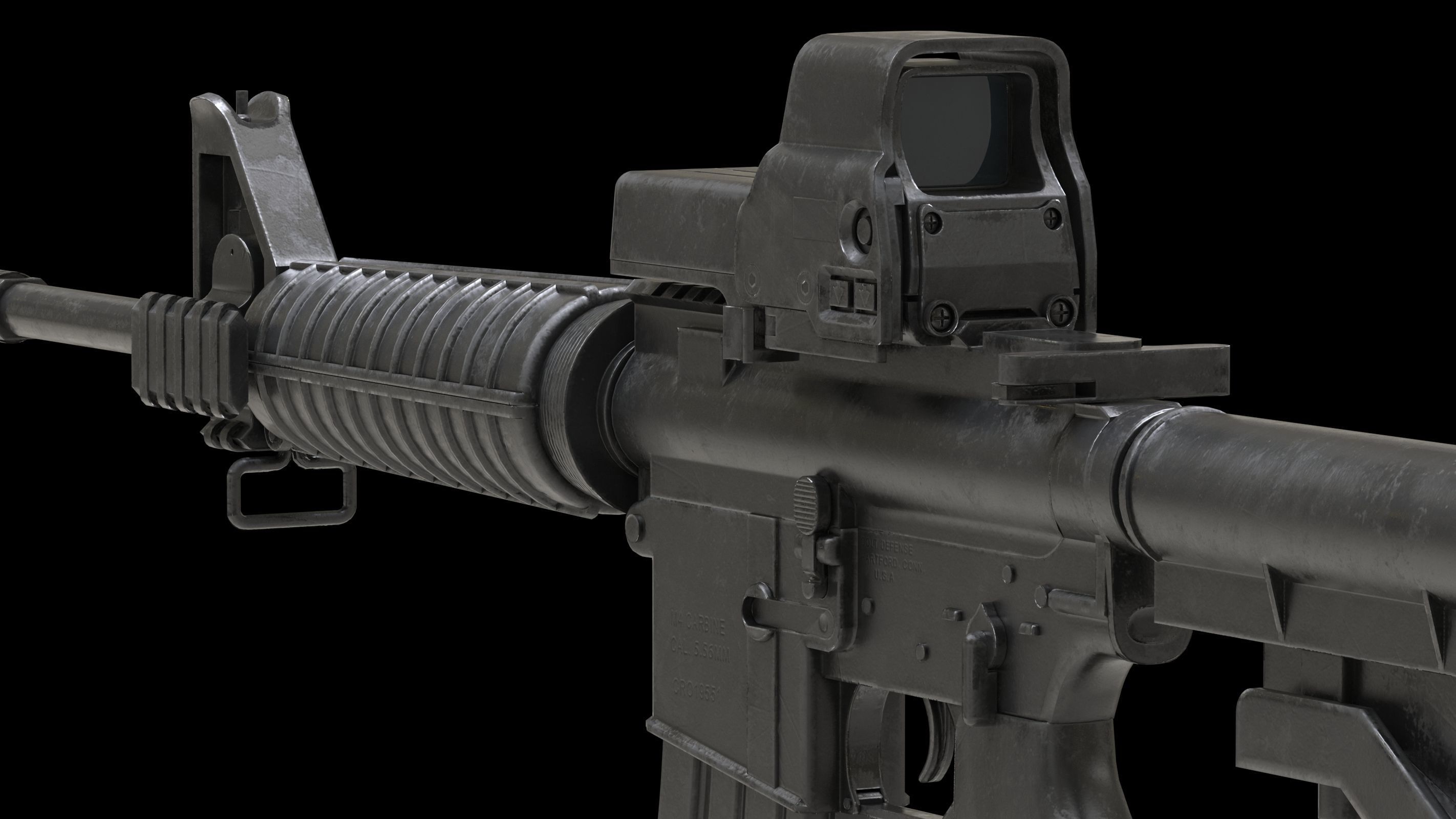 Colt Canada C8A1 Low-poly 3D model_6