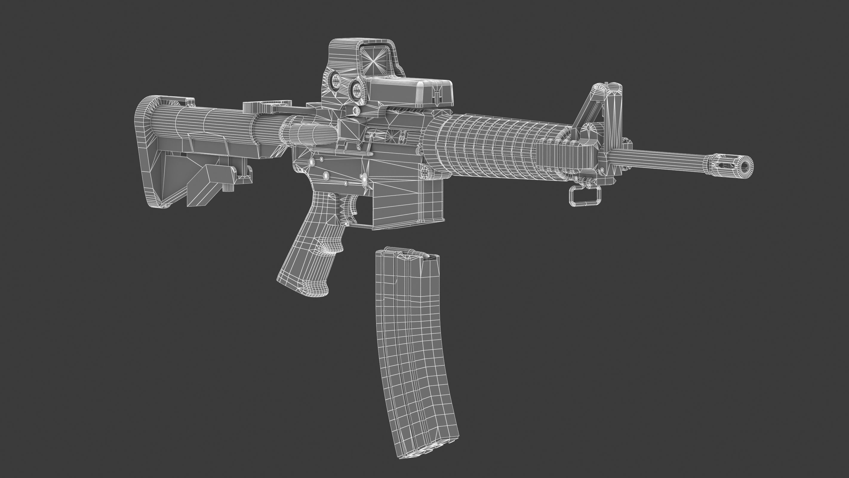 Colt Canada C8A1 Low-poly 3D model_19