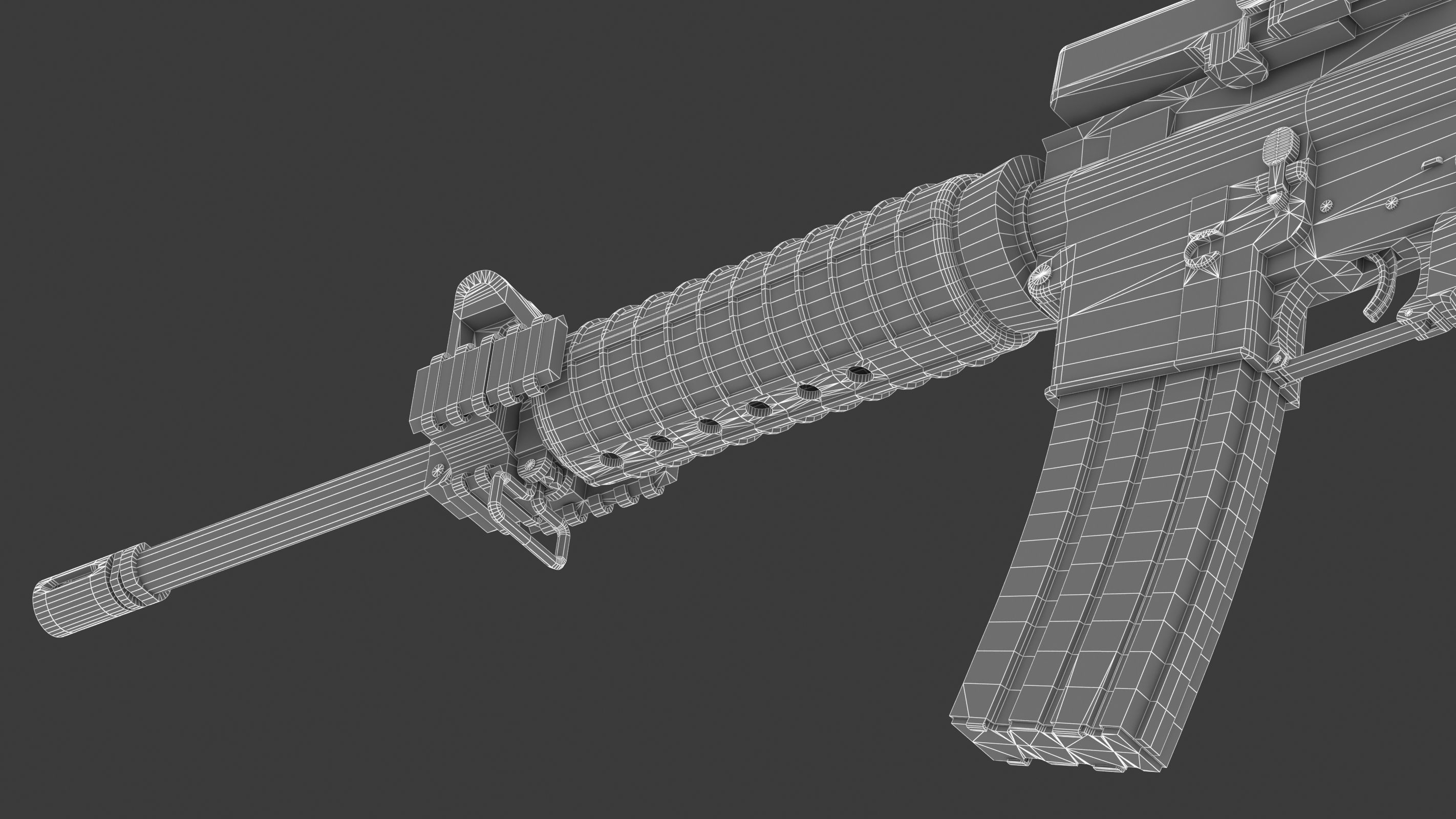 Colt Canada C8A1 Low-poly 3D model_25