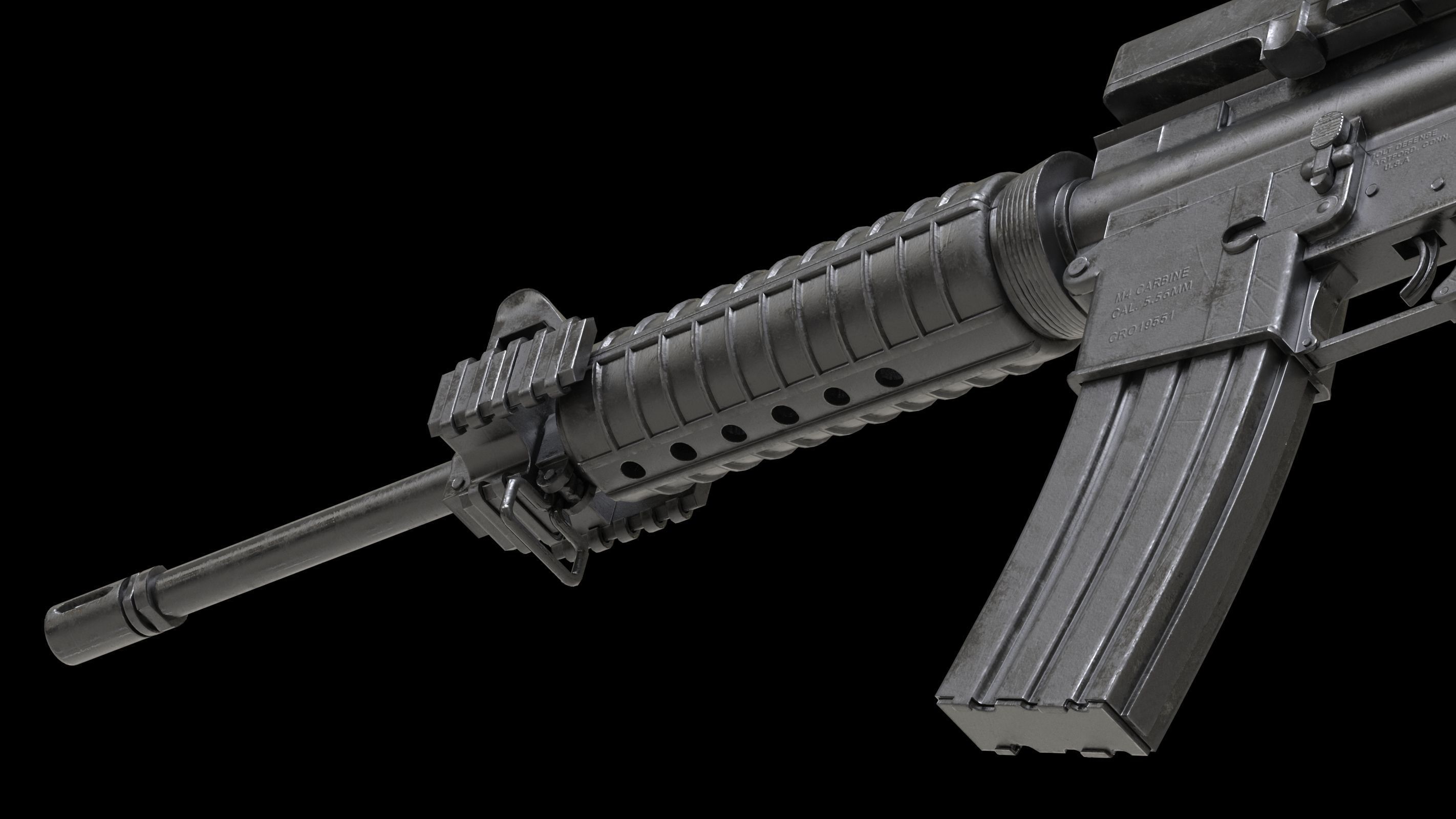 Colt Canada C8A1 Low-poly 3D model_10