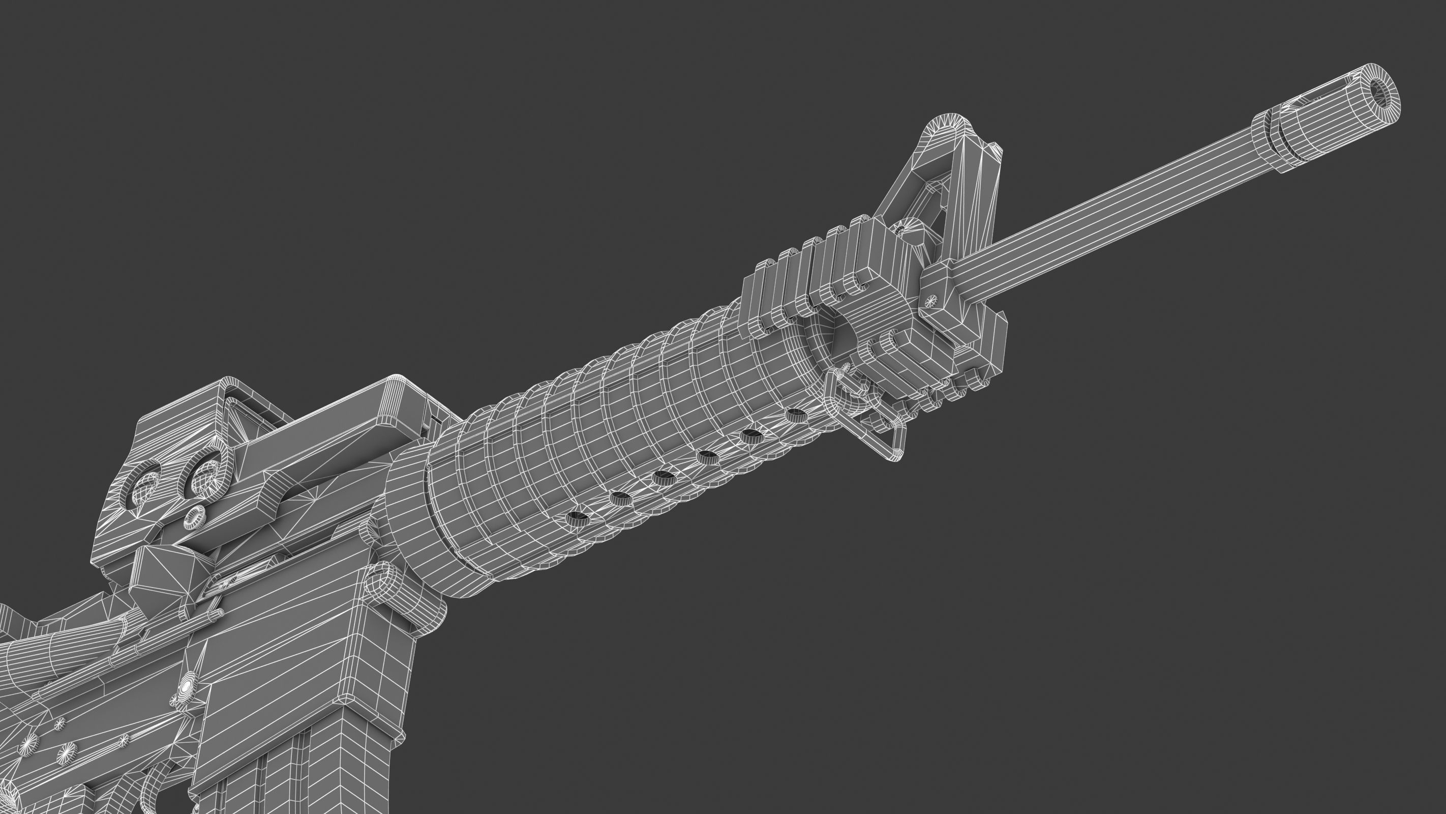 Colt Canada C8A1 Low-poly 3D model_27