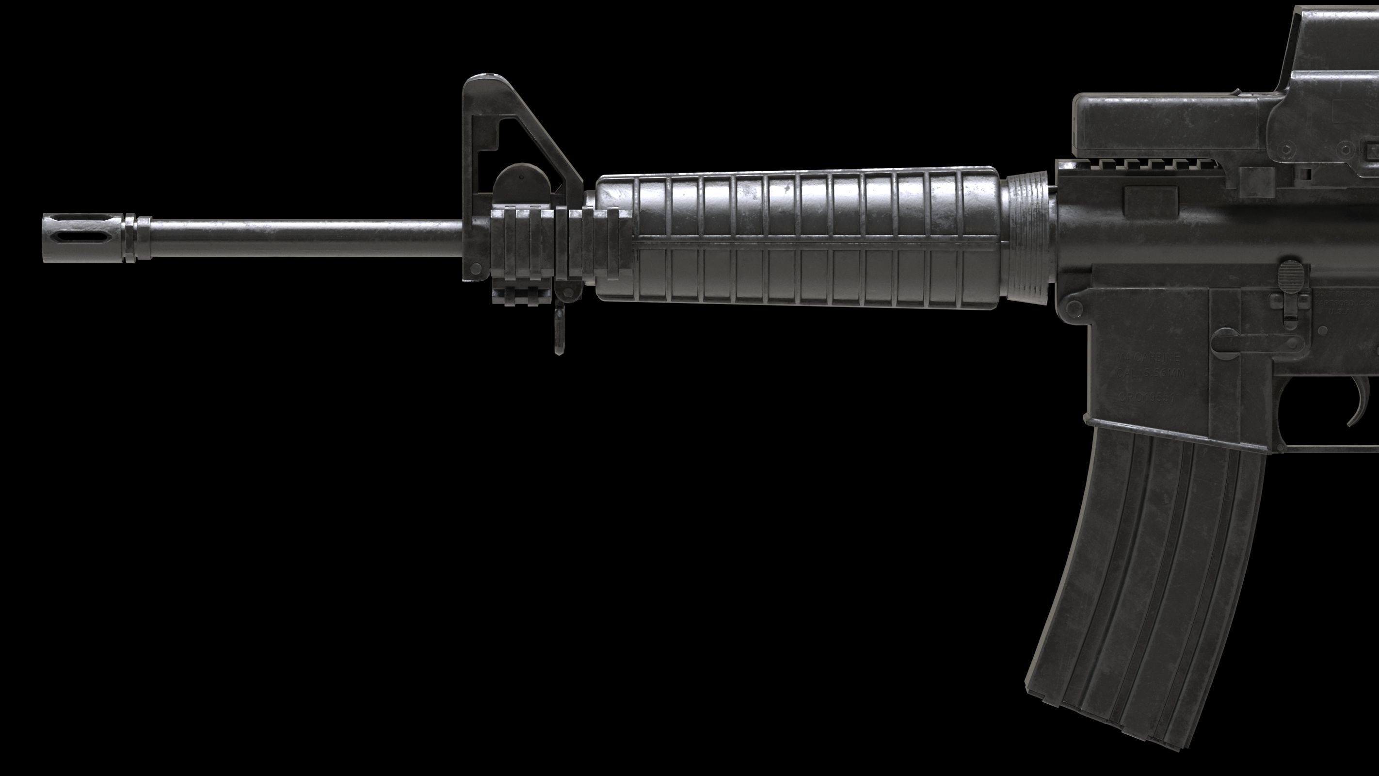 Colt Canada C8A1 Low-poly 3D model_7