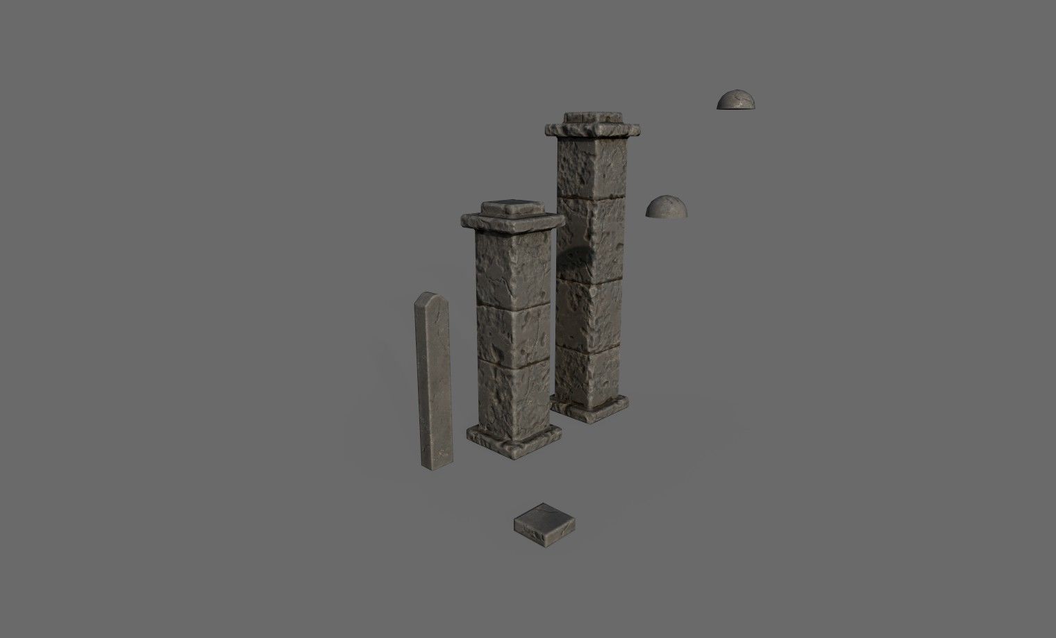 Graveyard pack vol 01 Low-poly 3D model_19