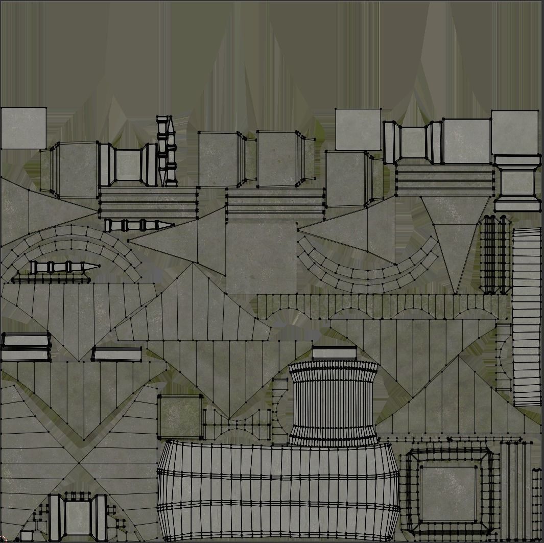 Graveyard pack vol 01 Low-poly 3D model_75