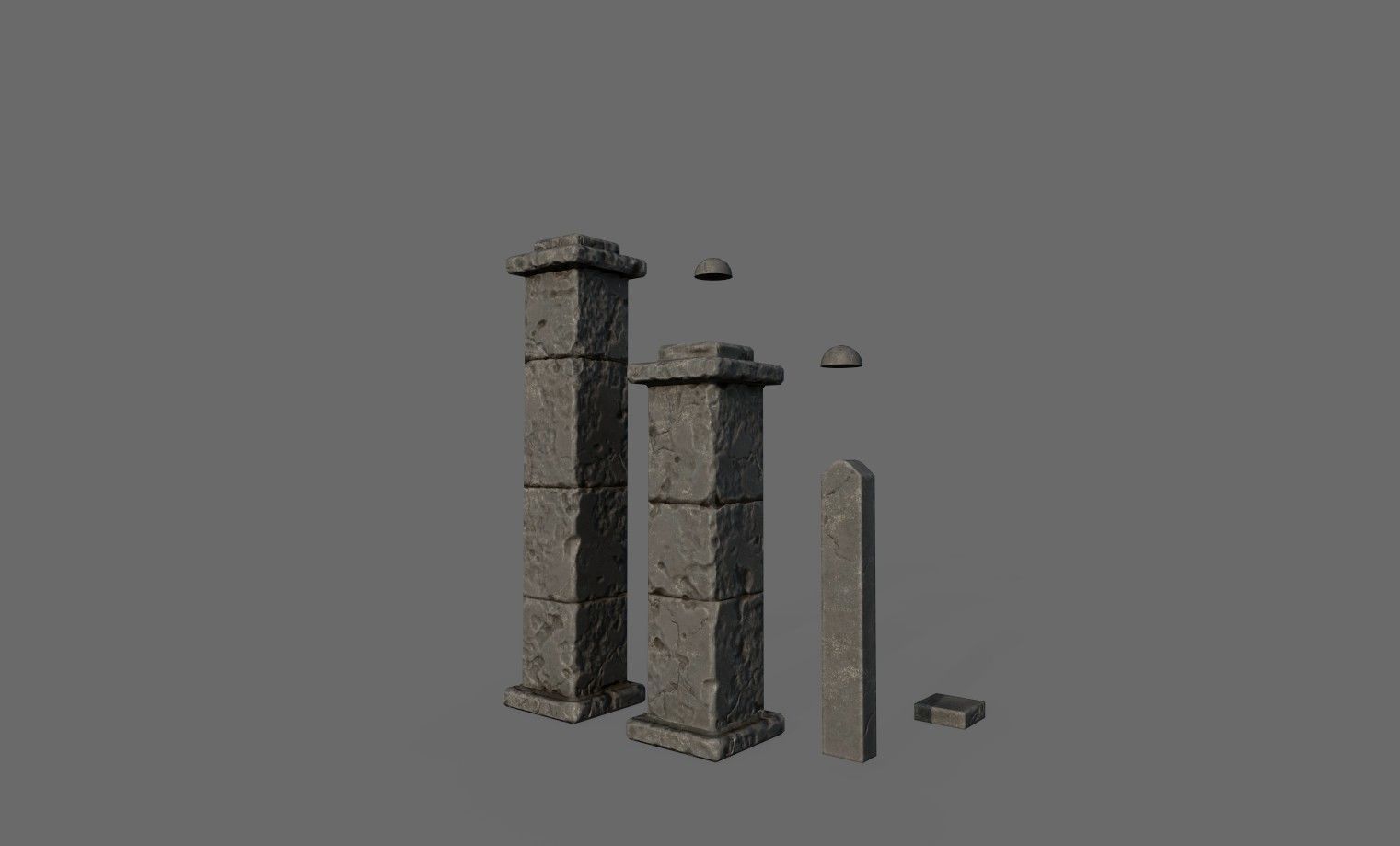 Graveyard pack vol 01 Low-poly 3D model_20