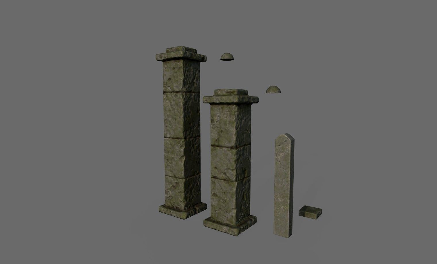 Graveyard pack vol 01 Low-poly 3D model_21