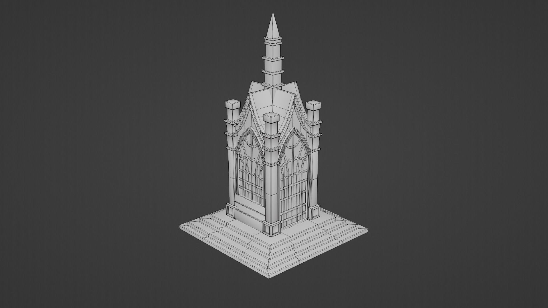 Graveyard pack vol 01 Low-poly 3D model_69