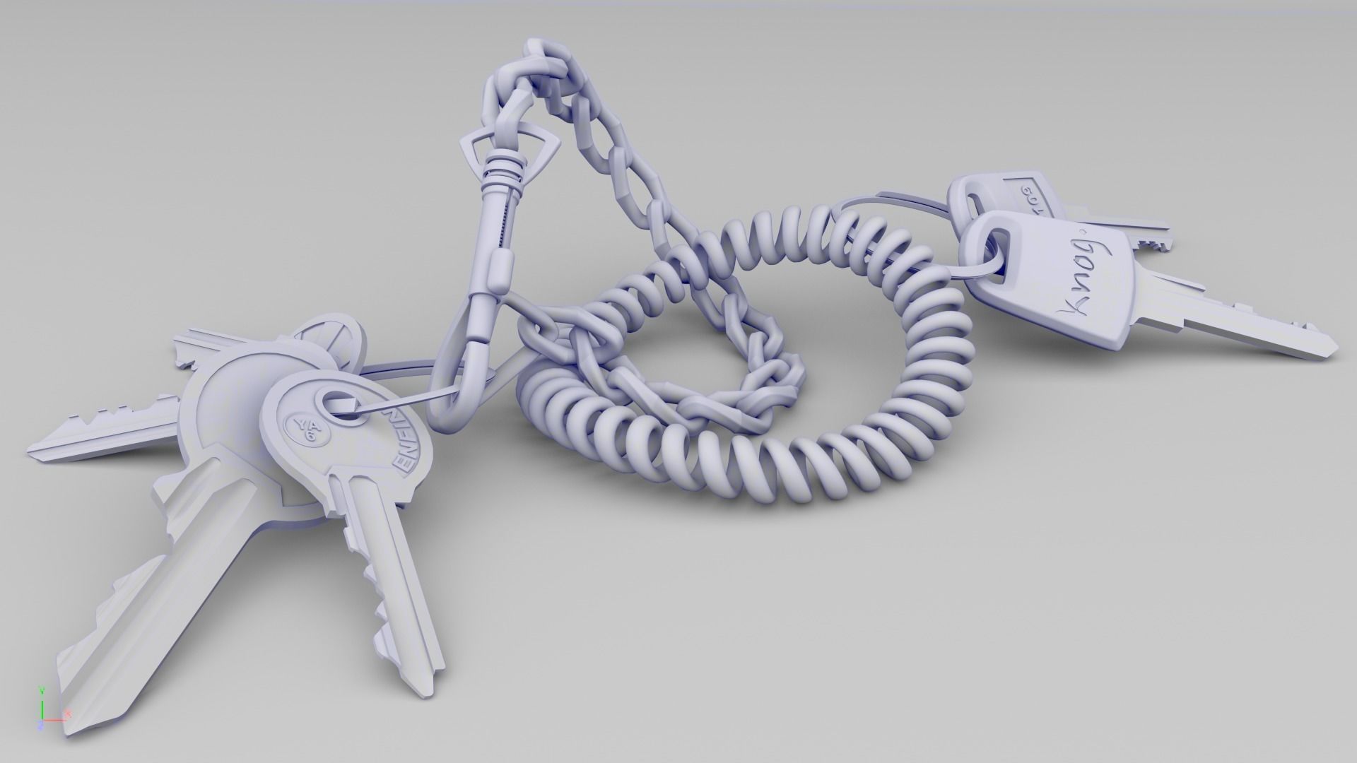 Free KeyChain Free 3D model_3