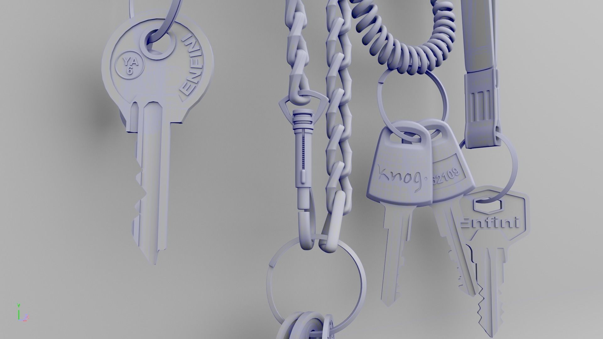 Free KeyChain Free 3D model_1