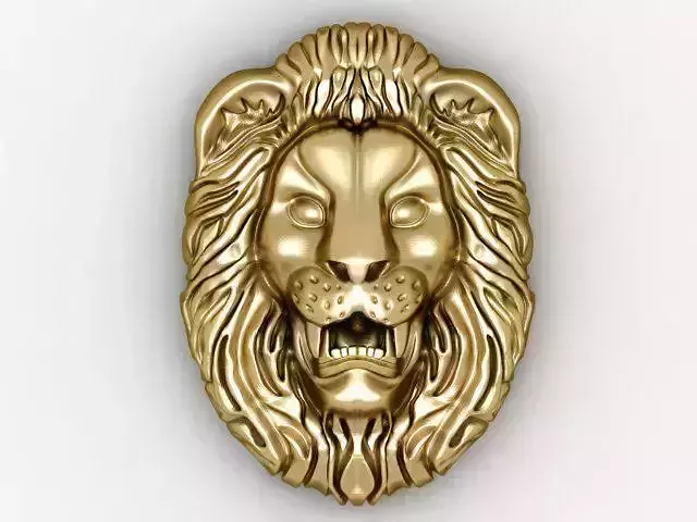 Lion Face Relief pendant  Figure