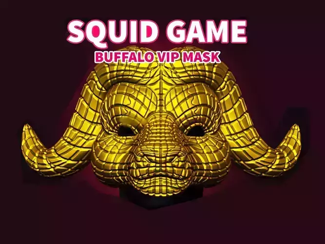 Squid Game Buffalo Vip Mask for Cosplay 3D print model