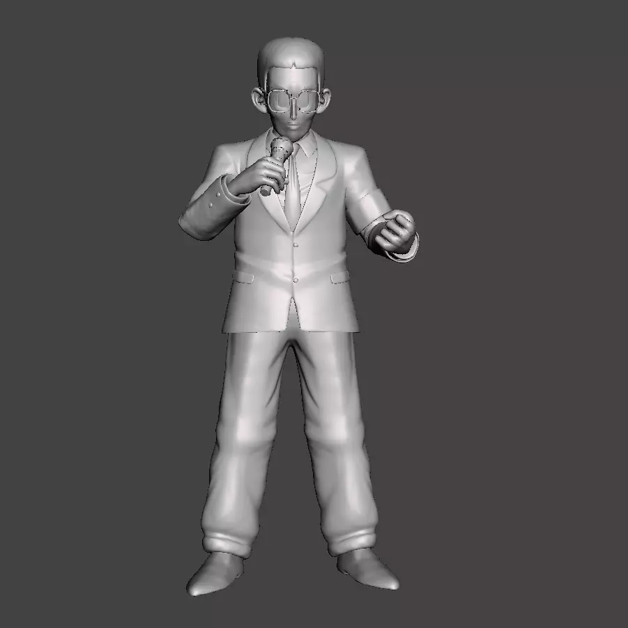 Cell Games Announcer 3D Model 3D print model_0