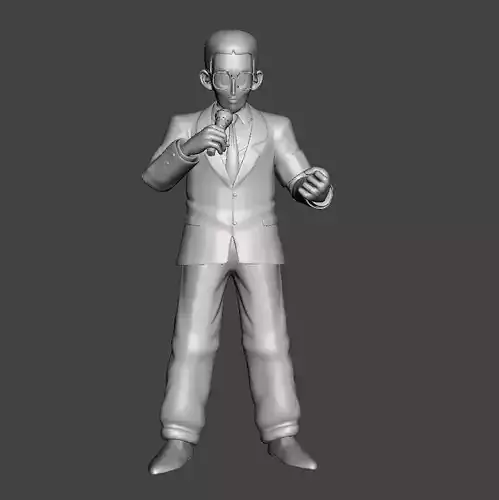 Cell Games Announcer 3D Model 3D print model