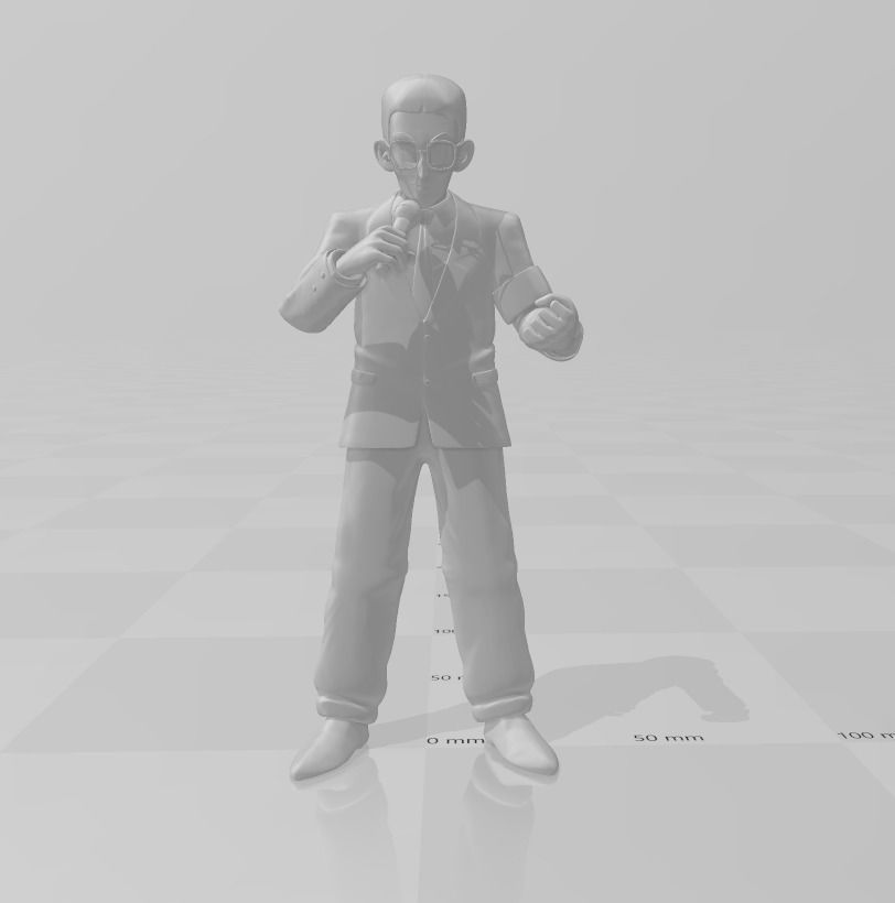 Cell Games Announcer 3D Model 3D print model_2