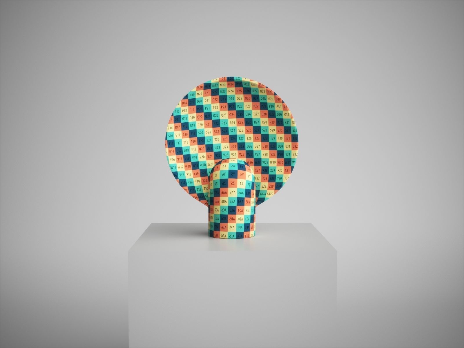 Sculpted Duoro Marble Lamp by Henry Wilson 3D model_24