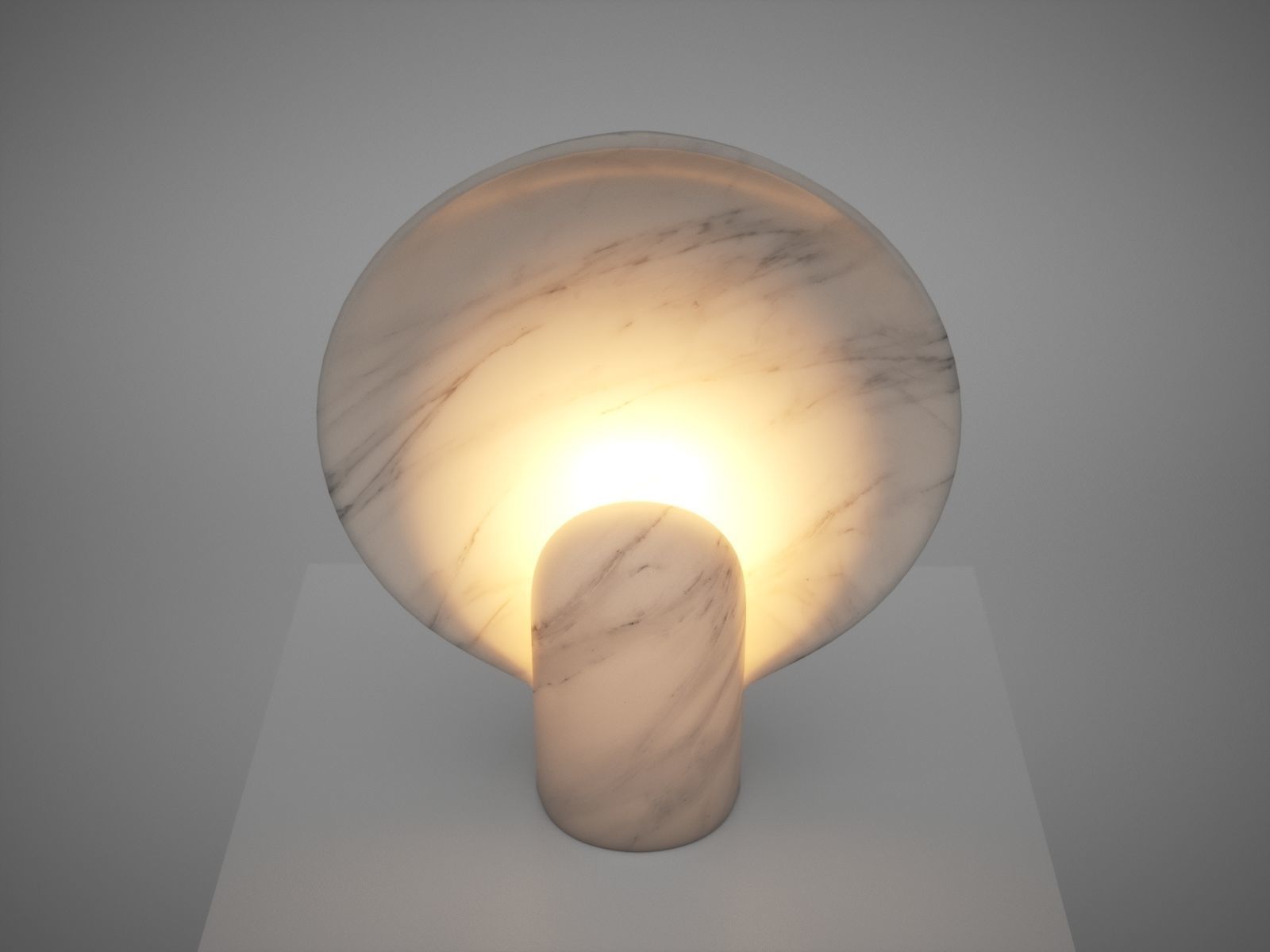 Sculpted Duoro Marble Lamp by Henry Wilson 3D model_16