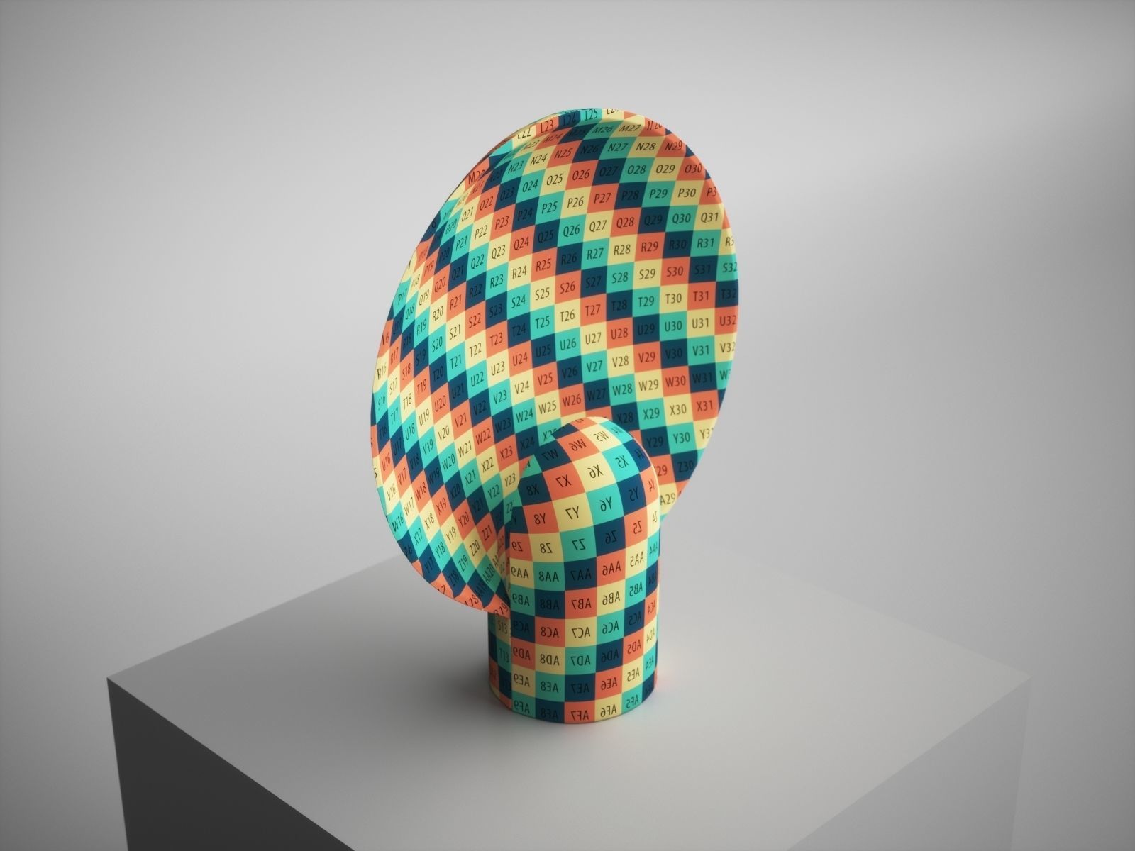 Sculpted Duoro Marble Lamp by Henry Wilson 3D model_27