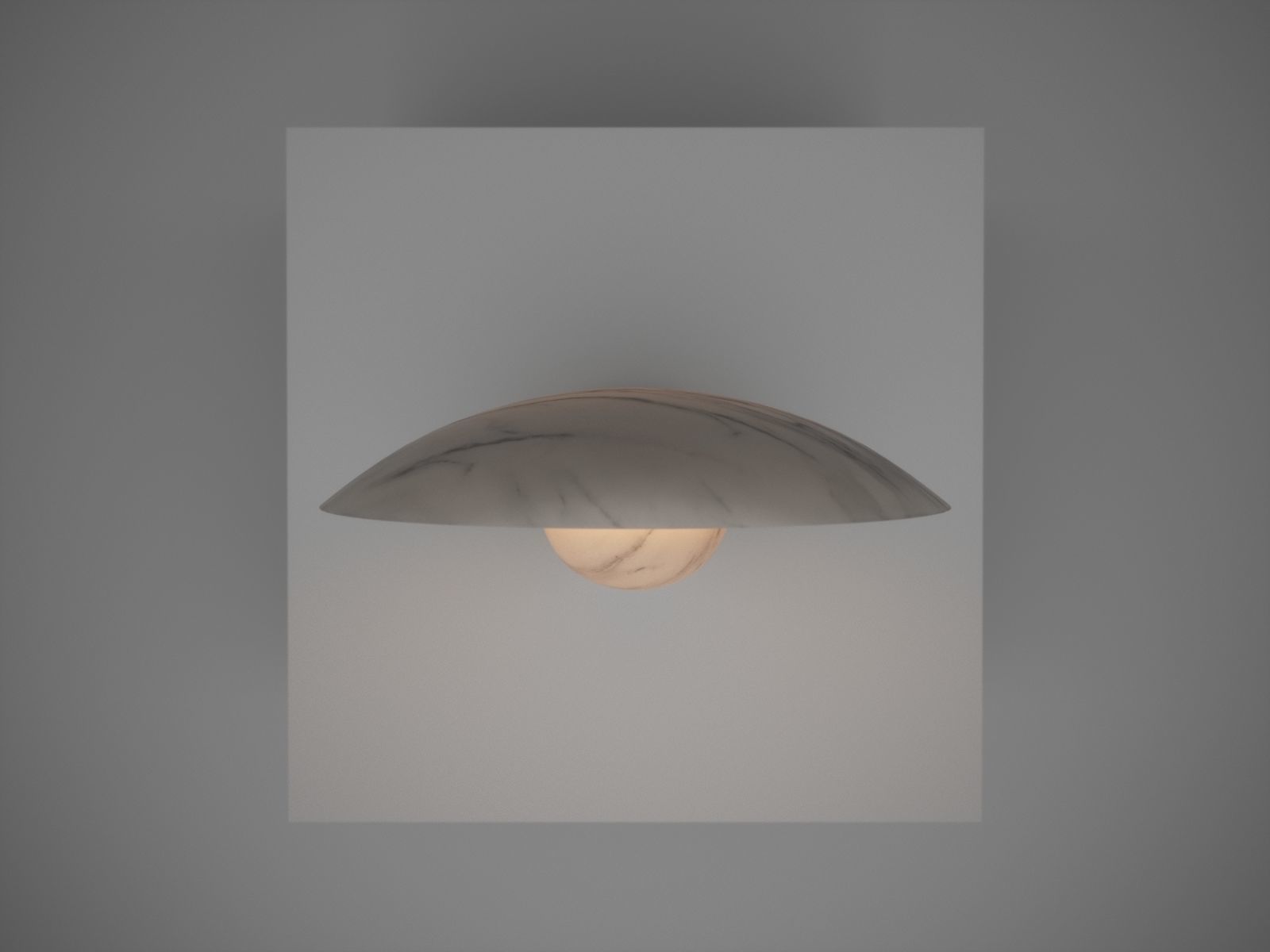 Sculpted Duoro Marble Lamp by Henry Wilson 3D model_19