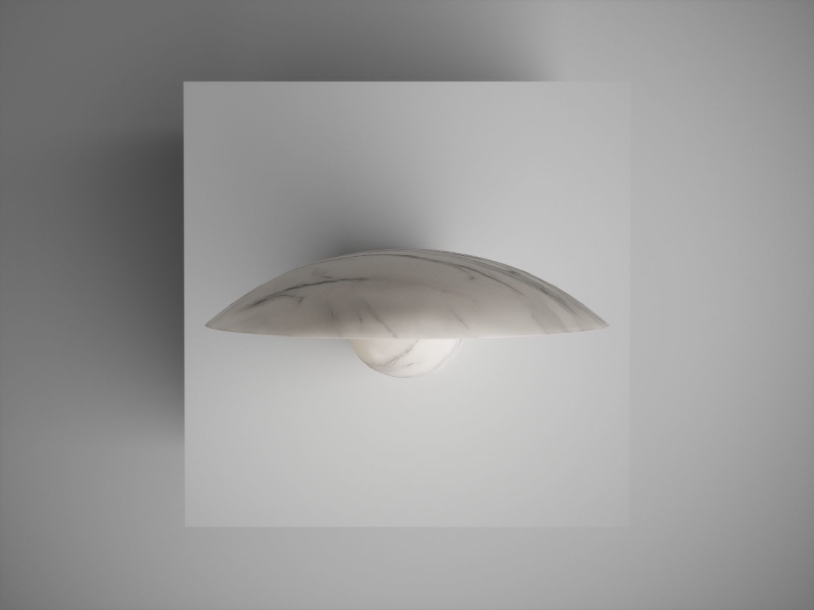 Sculpted Duoro Marble Lamp by Henry Wilson 3D model_9