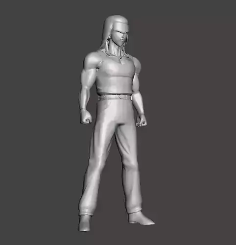 Sharpner 3D Model man with long hair 3D print model