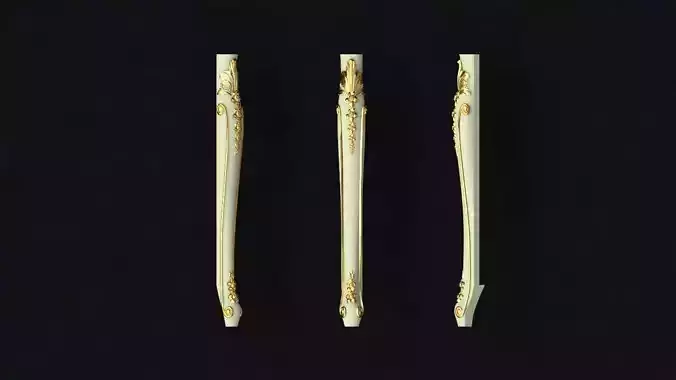 leg High quality 3d models for processing on a cnc machine 