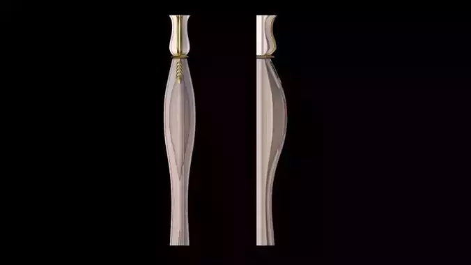 leg High quality 3d models for processing on a cnc machine 