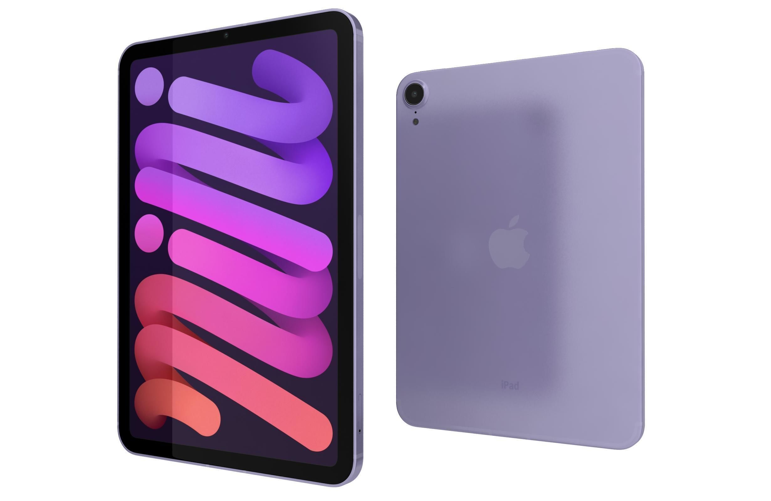 Apple iPad 10 2 2021 9th Gen Purple 3D model_6