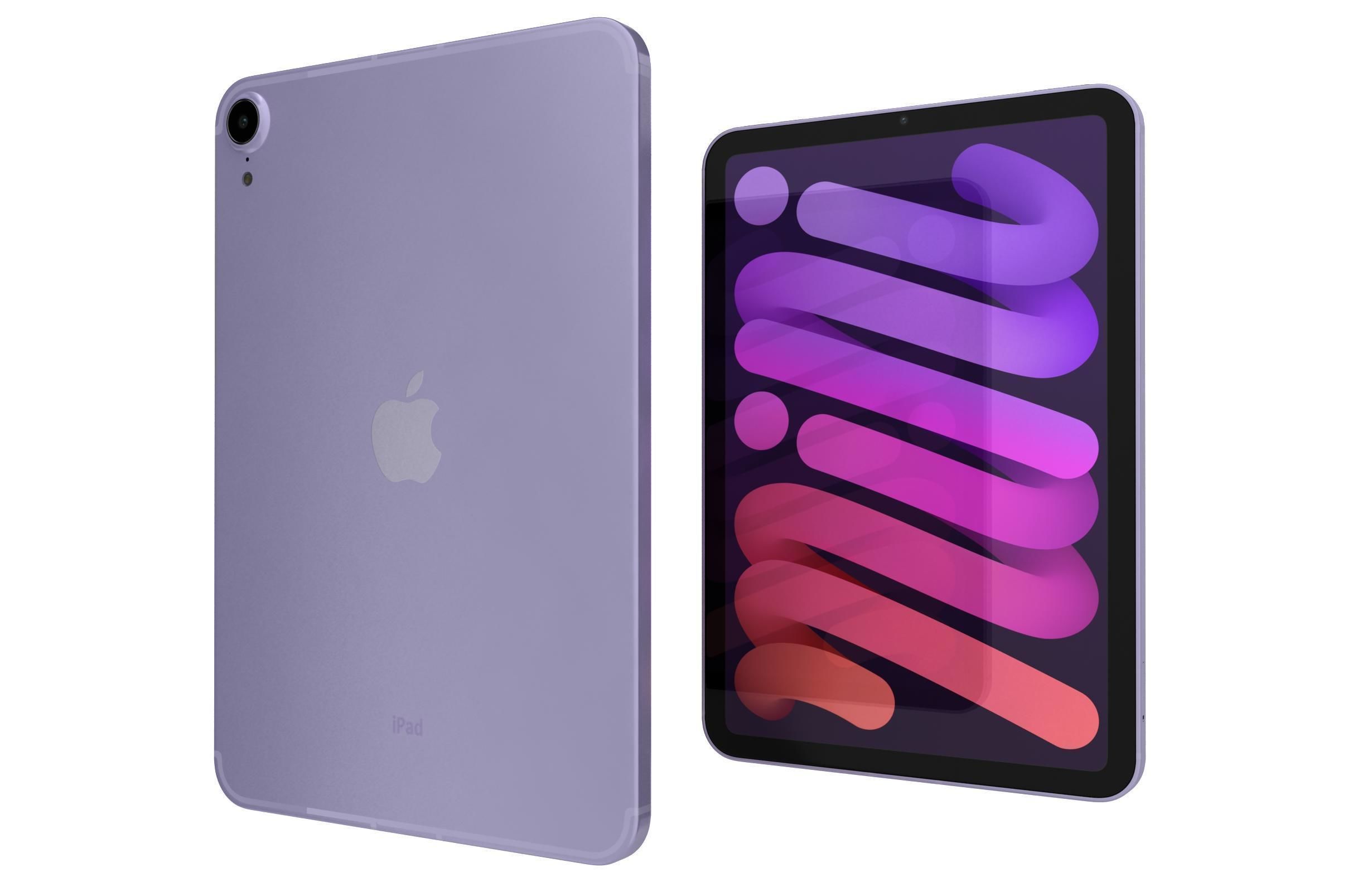 Apple iPad 10 2 2021 9th Gen Purple 3D model_7
